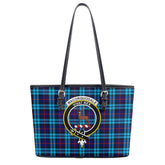 MacCorquodale Tartan Crest Leather Tote Bag